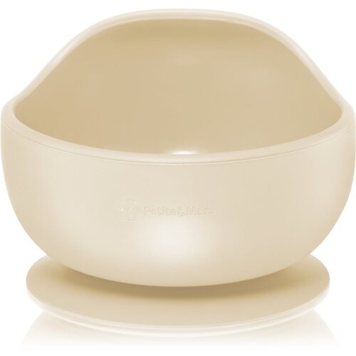 Petite &amp;amp; Mars Take&amp;amp;Match Silicone Bowl skledica s priseskom Desert Sand 6 m+ 360 ml Slike