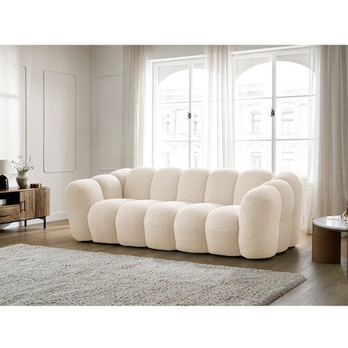 Bobochic Paris Bež sedežna garnitura iz tkanine boucl&amp;eacute; 232 cm Hippolyte &amp;ndash; Slike