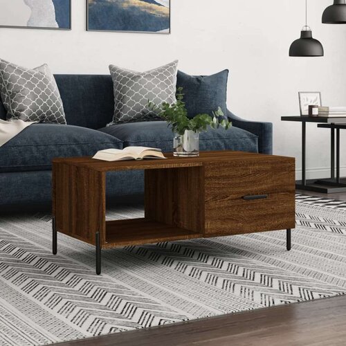  Stolić za kavu Smeđa hrasta 90x50x40 cm konstruirano drvo Slike