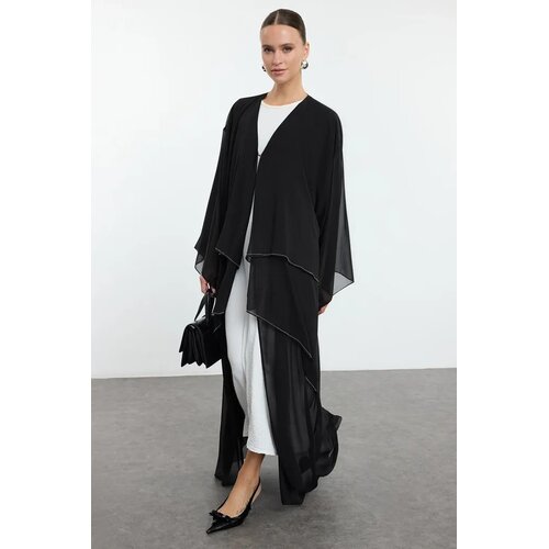 Trendyol Modest Ženska haljina Tctaw25Kf00005, Crna Cene