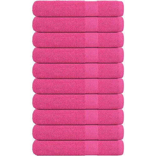 Furnova Brisače za savno 10 kos roza 80x200 cm 360 gsm 100% bombaž, (21916670) Cene