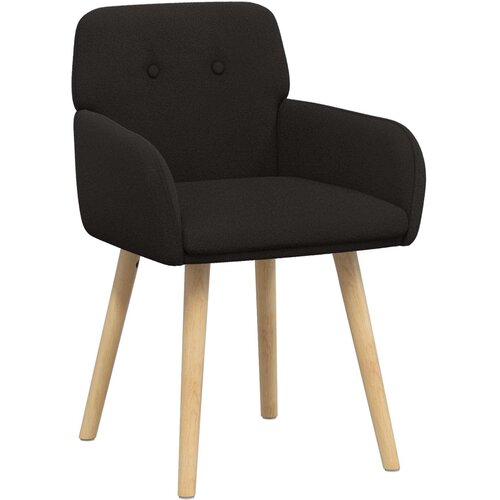 vidaXL Jedilni stoli 2 pcs Boucl&eacute; Črna 59 x 57 x 85 cm, (5000296613) Cene