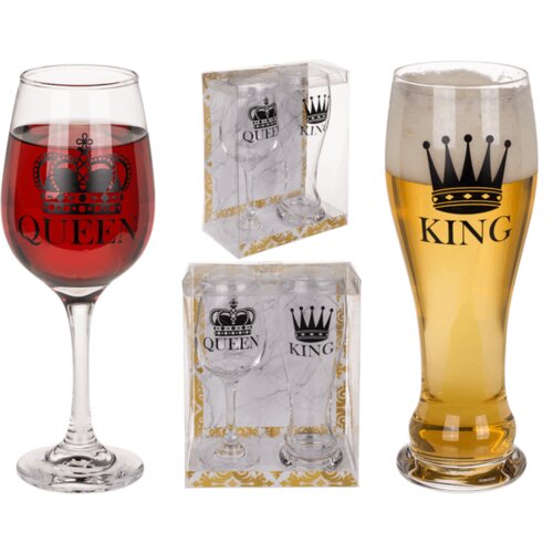 Luniks Set kozarcev &amp;quot;King &amp;amp; Queen&amp;quot;, (20928591) Slike