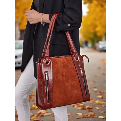 Resti Women&amp;#039;s shopper bag eco leather Silent Raven Slike