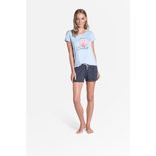 Henderson Ladies Tickle Pajamas 38896-50X Blue-Navy Blue-Navy Slike
