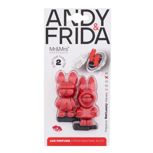 Mr & Mrs Fragrance Andy & Frida Red Luxury 1 kom miris za auto Cijene