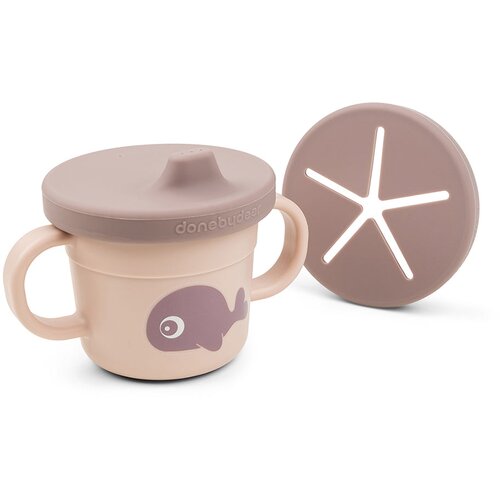 Done By Deer Šolja Snack Spout Foodie Wally, Roze Cene