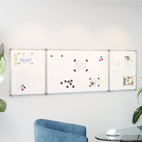  Magnetna bijela ploča sklopiva 160 x 50 x 1,7 cm aluminijska Cijene