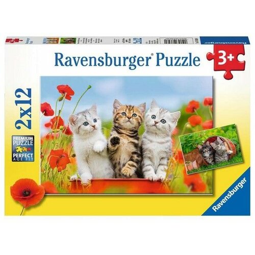 Ravensburger puzzle - Slatke mace - 2x12 delova Slike