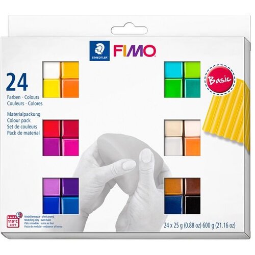 FIMO Soft Polymer Clay Set Basic Colours 24x25g Cijene