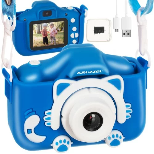 Luniks Otroška kamera modra + Darilo SD kartica, (20989490)