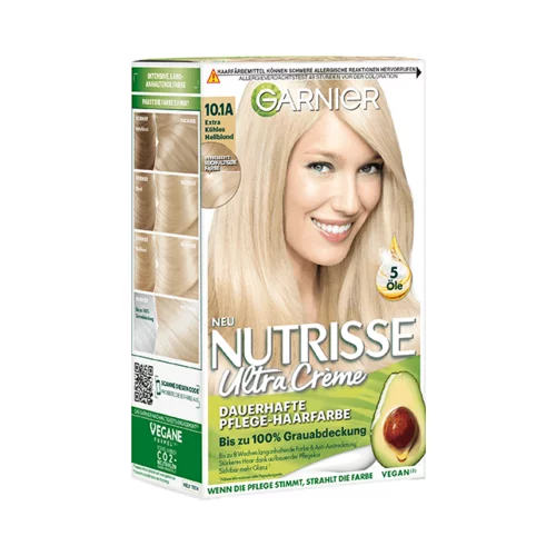 Garnier Nutrisse Ultra Creme barva za lase št. 10.1A ekstra hladno svetla blond