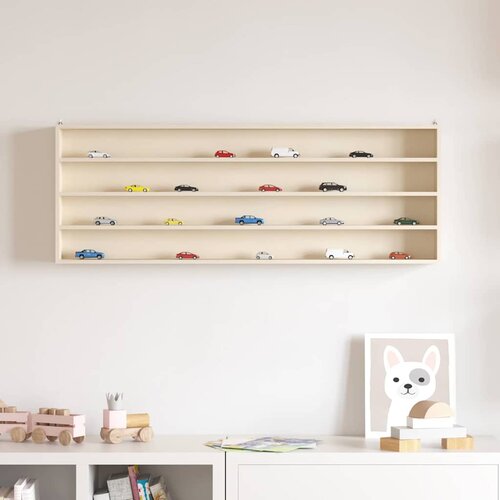 vidaXL Drvena vitrina za izlaganje Smeđa 100 x 8,5 x 36 cm Šperploča Cijene