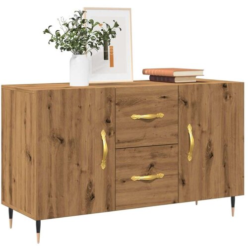  Komoda artisan hrast 100x36x60 cm inženirski les Cene
