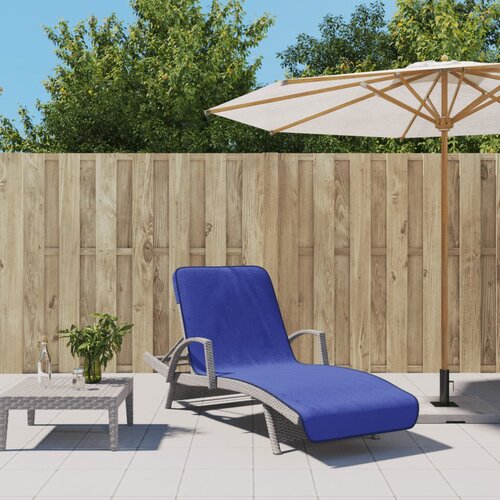 VidaXL brisače za plažo 2 kosa kralj. modre 75x200 cm tkanina 400 gsm Slike