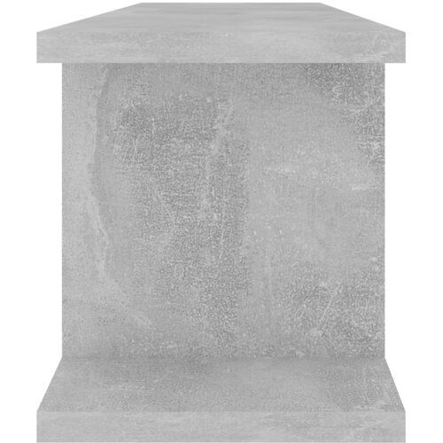  Zidne police 2 kom siva boja betona 75 x 18 x 20 cm drveni Slike