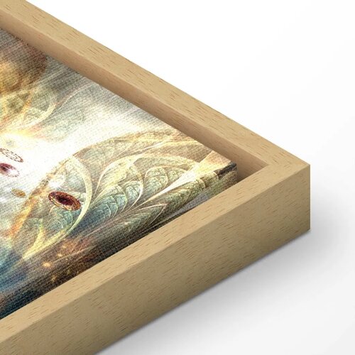  Slika - Land of Happiness 120x40 U prirodnom drvenom okviru Slike