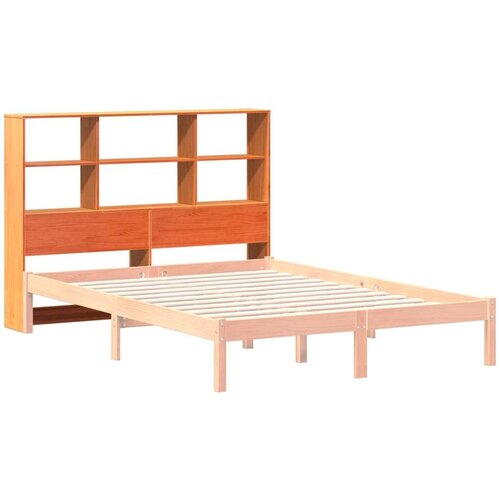 vidaXL Uzglavlje sa spremištem voštano smeđe 120cm od masivne borovine Cene