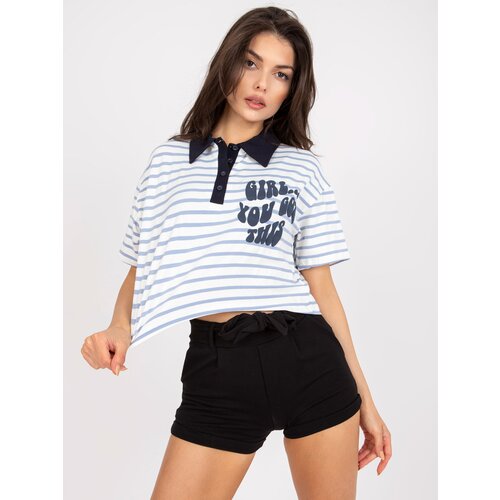 FANCY Blouse-FA-BZ-7785.91P-white-blue Cijene