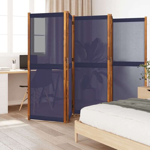 Sobna Paravan 5-delni temno moder 350x180 cm Cene