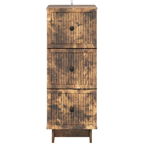  Ormar s ladicama Dimljeni hrast 33 x 34,5 x 90 cm Slike