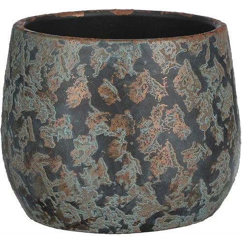  Okrasni cvetlični lonec Clemente (Ø 32 x v 25,5 cm, keramika, bronasto-modra)