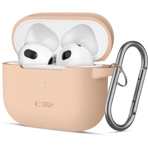 TECH-PROTECT SILIKONSKI OVITEK HOOK ZA APPLE AIRPODS 3 CAFFE LATTE, (22006457) Cene