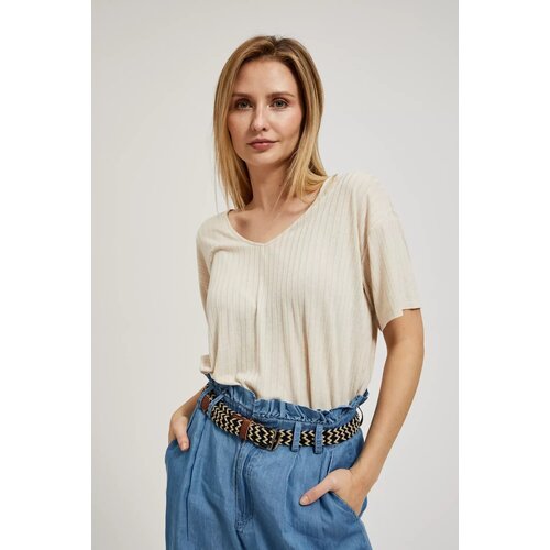 Moodo Women's T-shirt - light beige Cene