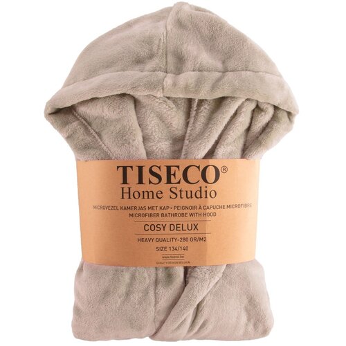 Tiseco Home Studio Smeđi dječji ogrtač od mikropli&amp;scaron;a 134-140 Delux &amp;ndash; Slike