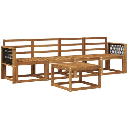 VidaXL Zunanja garnitura za sedenje 4 pcs Naravna Masiven les akacije, (5000282055) Slike