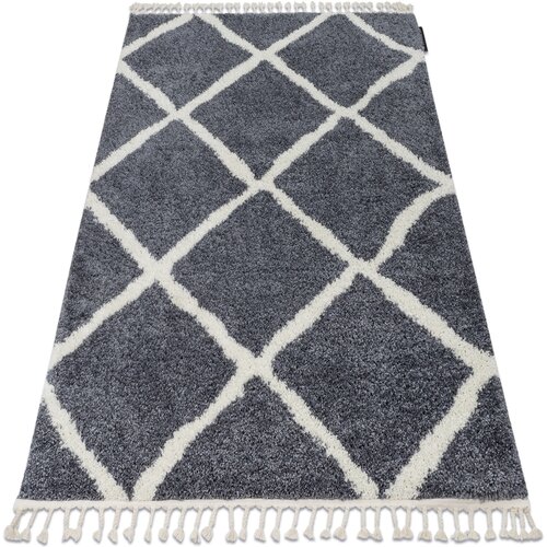 RugsX Preproge Preproga BERBER CROSS B5950 siva / bela 180x270 cm Siva Cene