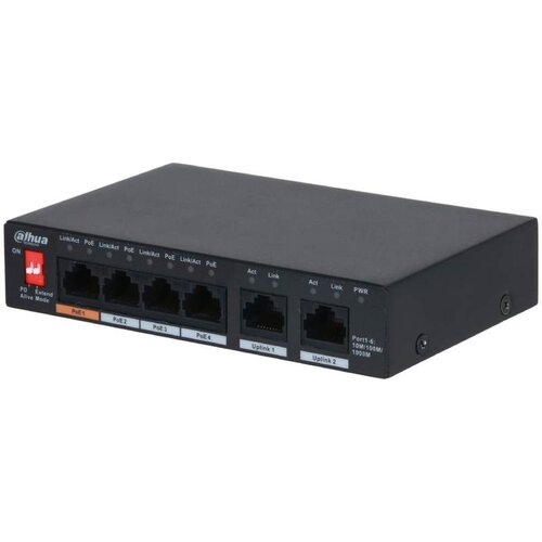 Dahua DOD Switch 6 Gigabit port 4 PoE, PFS3006-4GT-60-V2 Slike