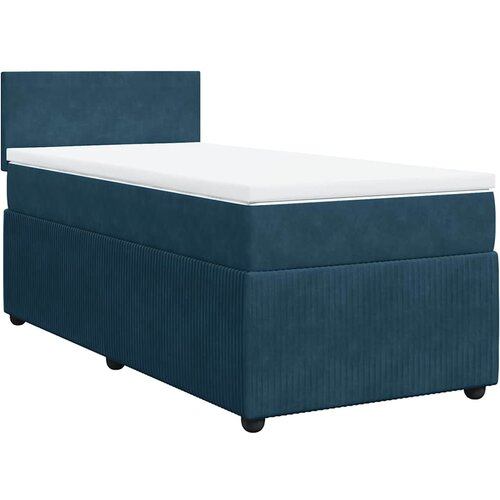 Box spring krevet s madracem plavi 90x190 cm bar&amp;scaron;unasti Slike