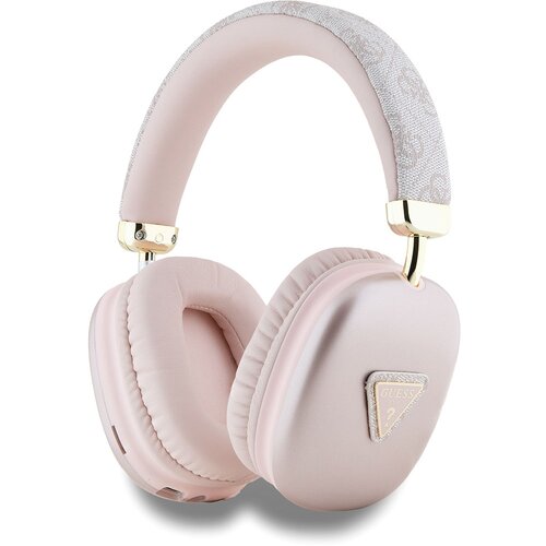Guess Brezžične slušalke Bluetooth 5.3 stereo 4G Triangle Pattern, Roza, (21724424) Cene