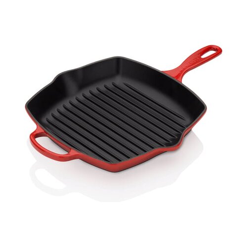 Le Creuset Grill Pan Cast Iron Square Cherry Red 26 cm Slike