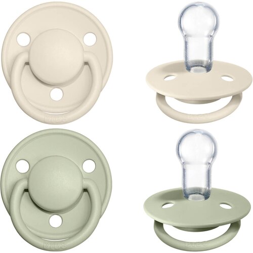 Bibs duda varalica - silikon De Lux (silikon) - Ivory/Sage -LUX-IS Slike