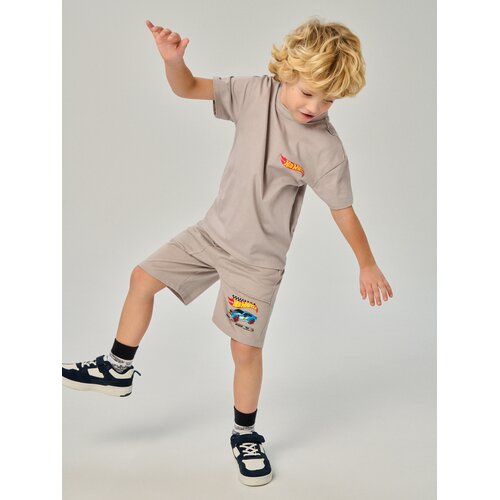 Sinsay Pletene kratke hlače s printom Hot Wheels Slike