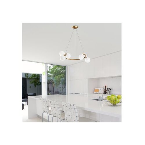 Opviq Luster Luminar-14146, 55x50x115cm, IP20, Zlatno-bijele boje Cene