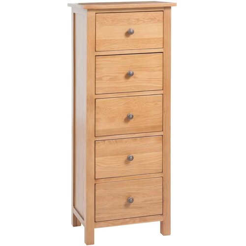 Furnova Visok predalnik 45x32x110 cm trdna hrastovina, (21950576) Cene