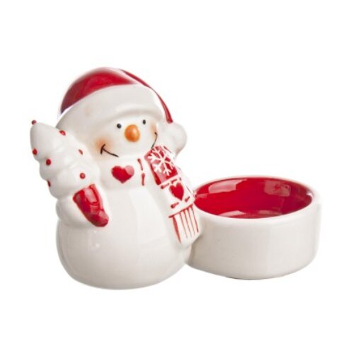  Novogodišnja figura sneško držač za svećicu Cene