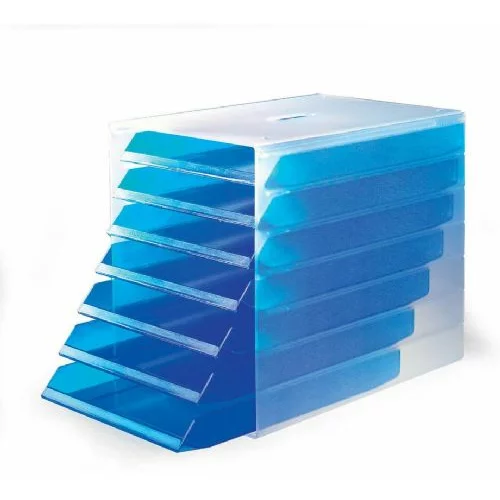 Durable Set ladica Idealbox, Prozirno plava