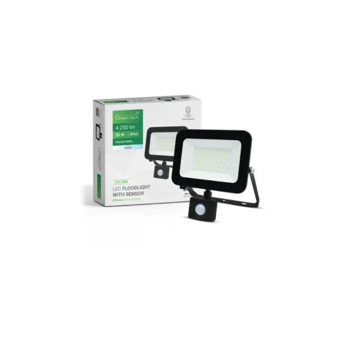 Greentech LED reflektor sa senzorom 4250lm, 50W, 6500K – AFS-50BK Cijene