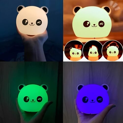  otroška nočna lučka panda+ led daljinski upravljalnik - baby shower - za 1 leto Cene