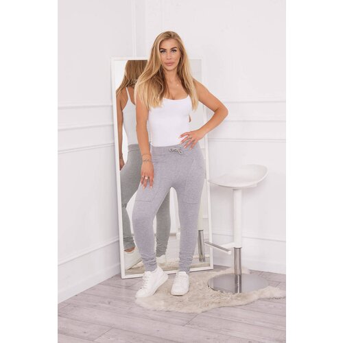Kesi Sweatpants with waist tie gray Cijene