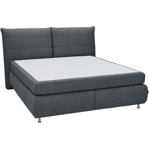 Dieter Knoll POSTELJA BOXSPRING 180 cm x 200 cm , tekstil temno siva Slike