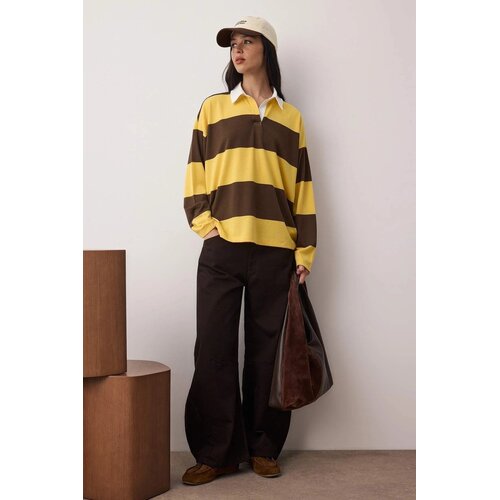 TRENDYOLMILLA ženski duks Twoaw26Sw00051, Žuta-Žuta Cene