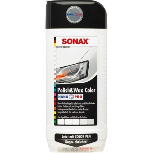 Sonax sredstvo za poliranje automobila s voskom (500 ml, Bijele boje)
