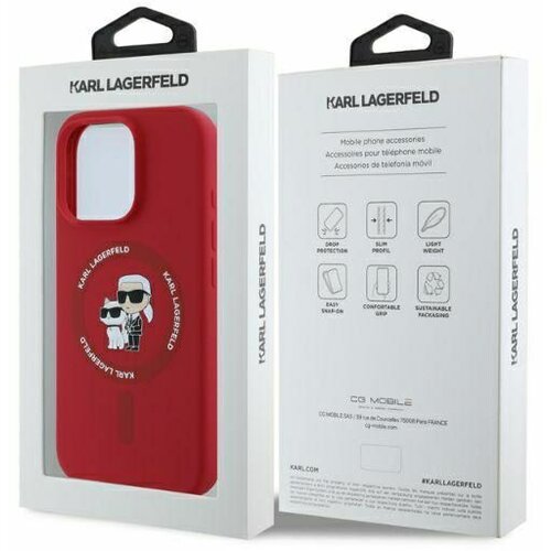  TPU Karl Lagerfeld maska za iPhone 16 Pro Max KLHMP16XSCMKCRHR Slike