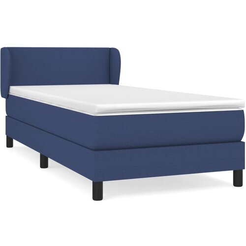Maison Chic Box spring postelja - Vzmetna postelja z vzmetnico modra 90x200 cm blago SL13395, (21883447) Cene