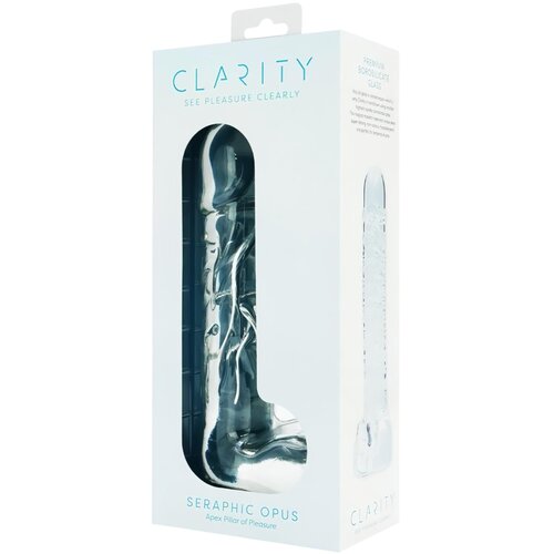 Clarity Seraphic Opus - stakleni G-točka dildo (prozirno) Slike